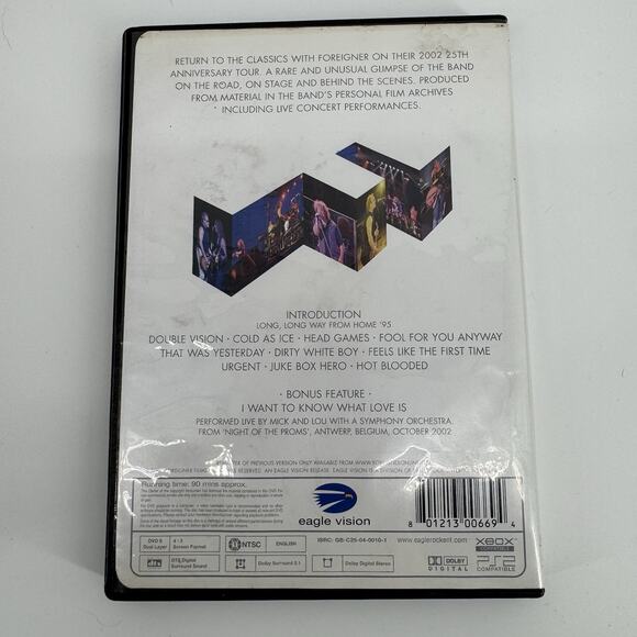 Foreigner All Access Tonight Live In Concert DVD 25th Anniversary Tour - Picture 2 of 4